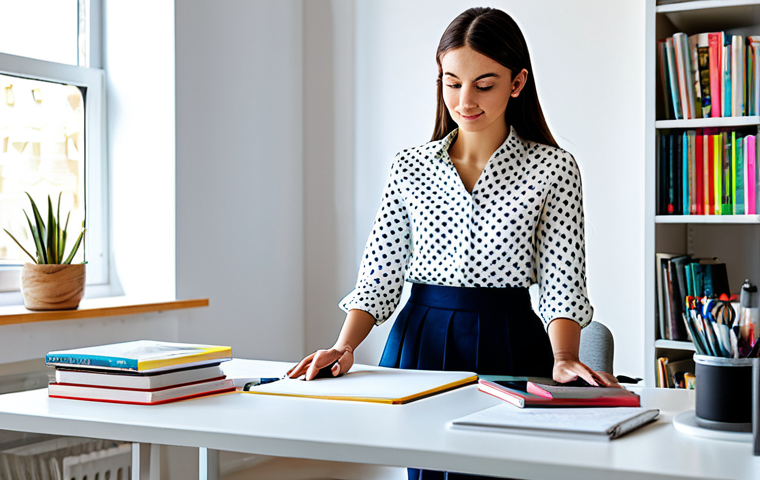 광고디자인 자격증 시험 후기 - Professional Graphic Designer**

"A graphic designer working at a brightly lit desk, surrounded by d...