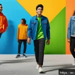 광고디자인 공모전 준비 과정 - A vibrant and dynamic youth campaign poster design featuring diverse young adults in casual clothing...