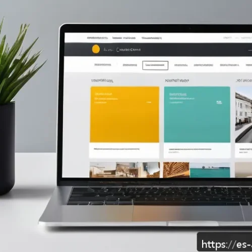광고디자인 이직 시 준비해야 할 포트폴리오 - A modern, sleek digital portfolio website displayed on a high-resolution laptop screen, showcasing a...
